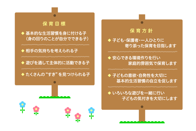 保育目標と保育方針